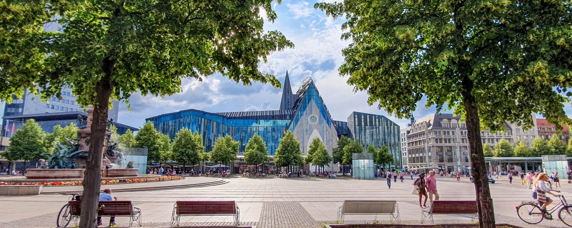 Augustusplatz und Universit&auml;t Leipzig