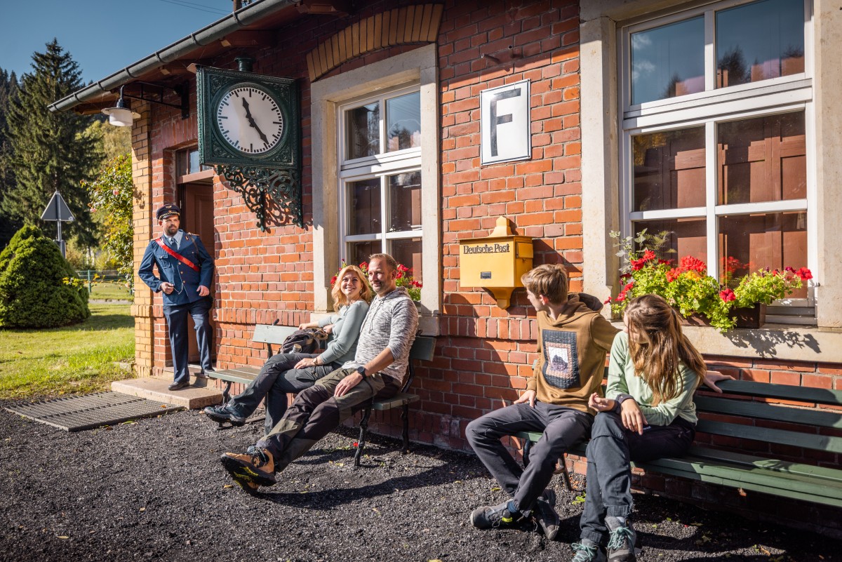 Preßnitztalbahn Bahnhof Schmalzgrube © Philipp Herfort Photography